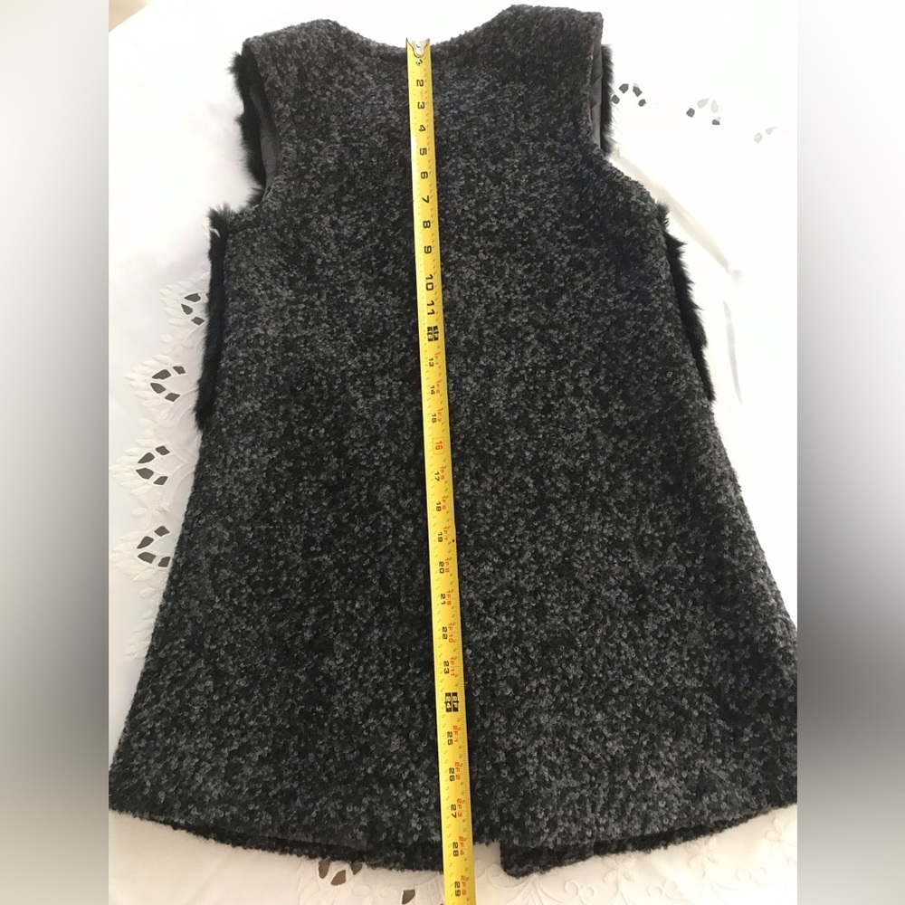 3.1 Phillip Lim Wool Vest with rabbit SZ S - Picture 6 of 12